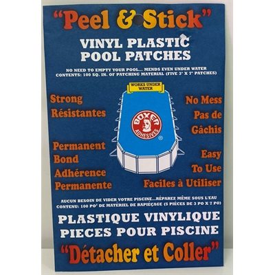 Self-adhesive pool liner repair kit